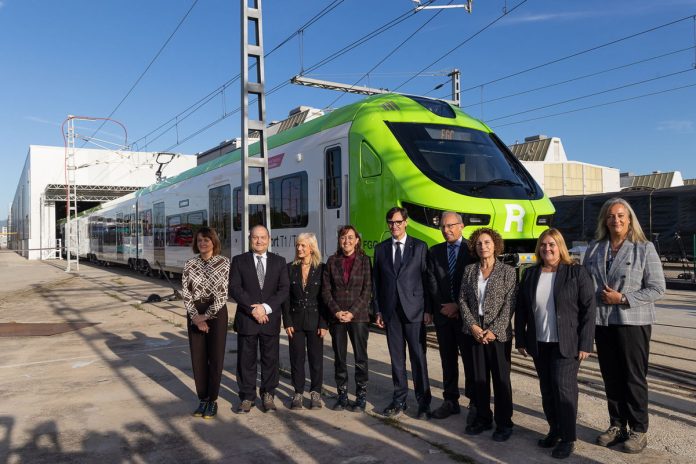 Alstom and FGC unveil first new express train linking Barcelona Alstom and FGC unveil first new express train linking Barcelona to El Prat Airport